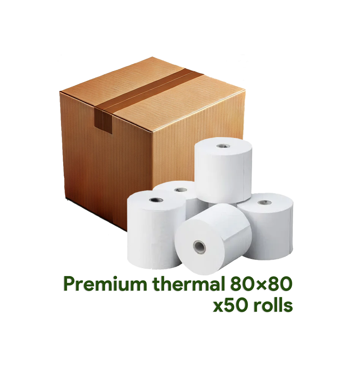 Thermal Rolls - 80x80mm - Box of 50