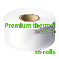 Thermal Rolls - 80 x 150mm - Box of 6