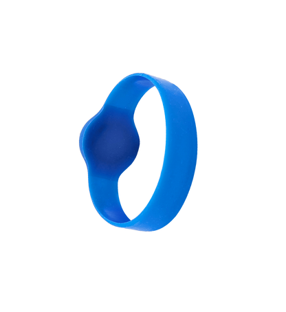 RFID wristband 125 kHz light blue silicone watch