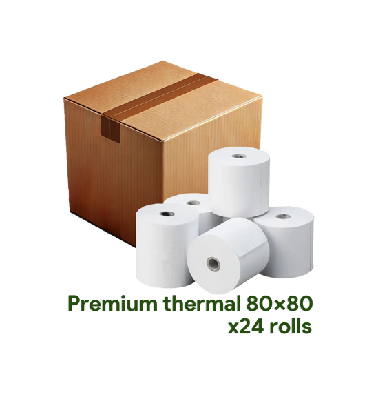 Thermal Paper Rolls - 80x80mm - Box of 24