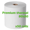 Premium Thermal Rolls - 80 x 80mm - Box of 50 - ONLINEPOS