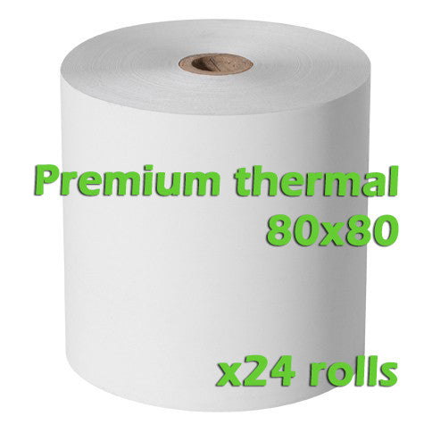 Premium Thermal Rolls - 80 x 80mm - Box of 24 - ONLINEPOS