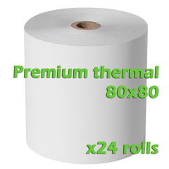 Premium Thermal Rolls - 80 x 80mm - Box of 24